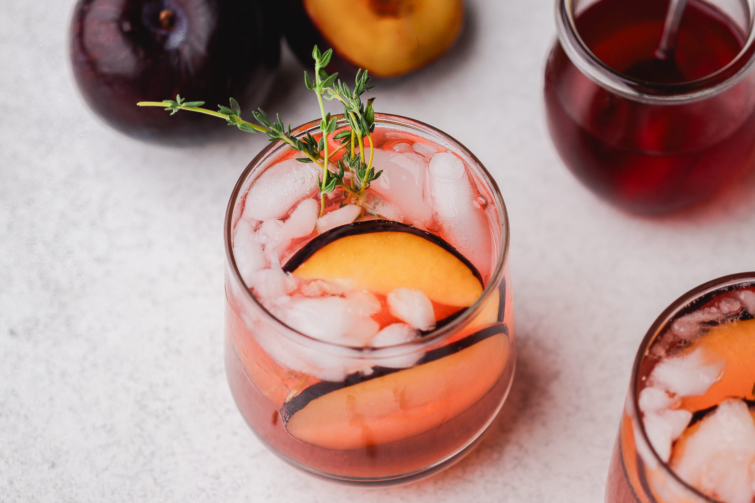 Plum Spritz Cocktail - South African Plums